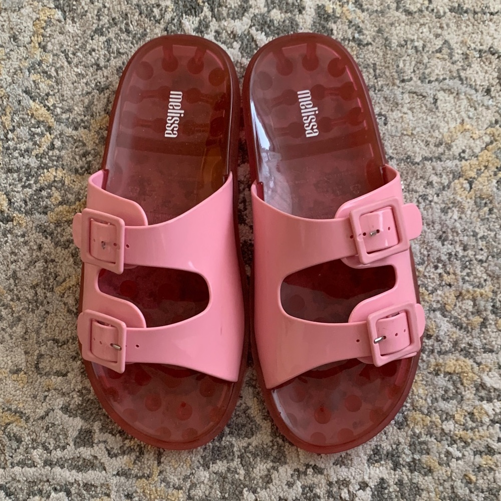 Melissa Pink Slide Sandals